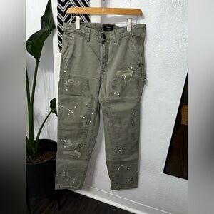 Paint Splattered Chino Cargo Pants